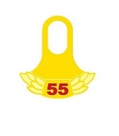 4660 SCCA 55 Year tab for lapel pin
