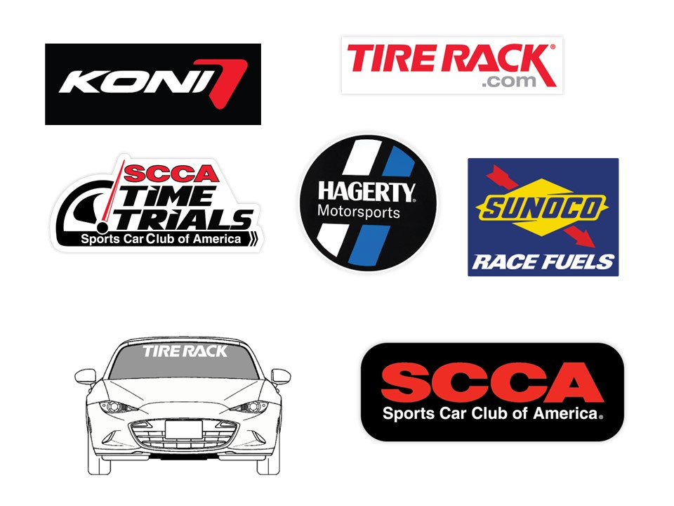 Time Trials Decal Package - Black (full decal set)