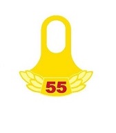 4660 SCCA 55 Year tab for lapel pin