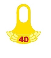 4648 SCCA 40 Year tab for lapel pin