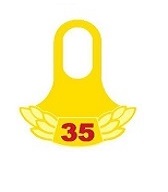 4647 SCCA 35 Year tab for lapel pin