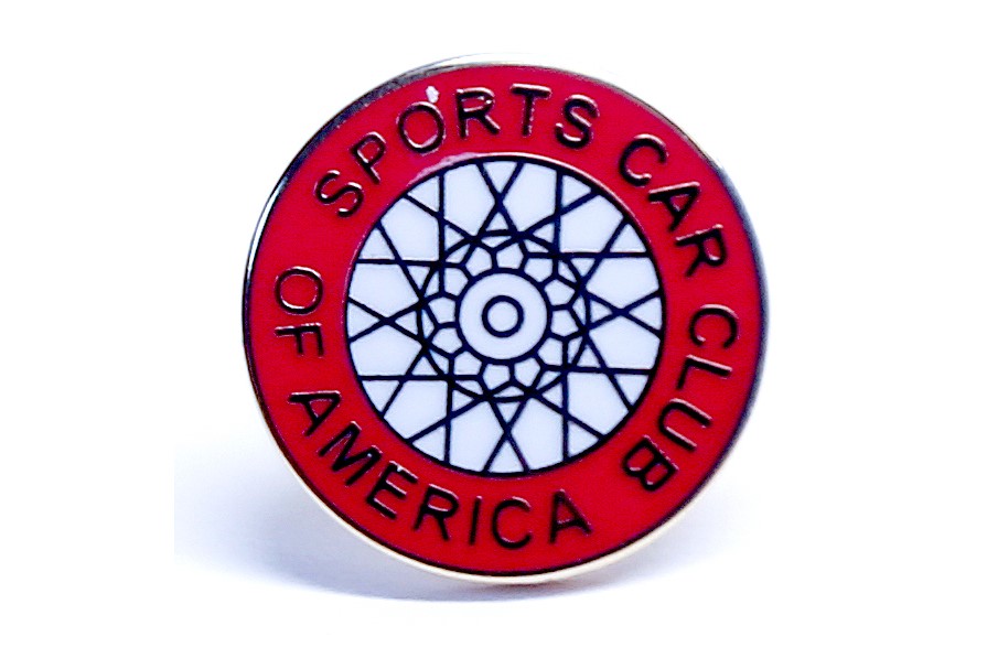 4640 SCCA Wire Wheel lapel pin