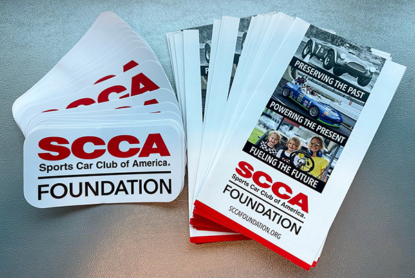 9735 SCCA Foundation Brochures (Qty 50) & Decals Package (Qty 25)